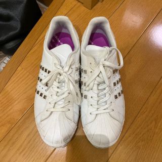 アディダス(adidas)の【美品】アディダスオリジナル　25cm ホワイトSS 80s W Q23595(スニーカー)