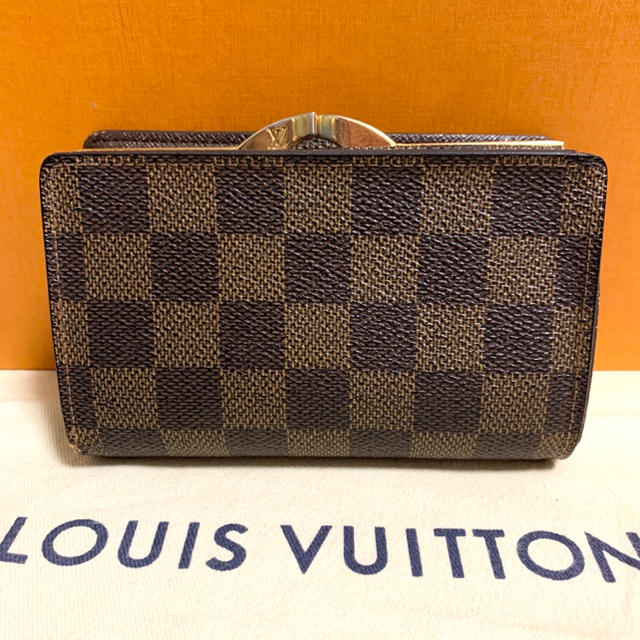 LOUIS VUITTON(ルイヴィトン)のやまめ様専用 極美品 ルイヴィトン ダミエ トレゾール がま口 L字 折財布 レディースのファッション小物(財布)の商品写真