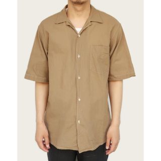 コモリ(COMOLI)の20ss カーキ COMOLI ベタシャン オープンカラーシャツ 半袖(シャツ)