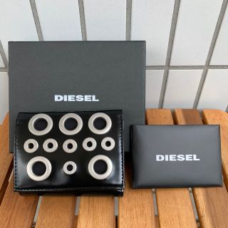 ディーゼル(DIESEL)の【新品 送料無料】ディーゼル 三つ折り レザー ウォレット 小銭入れ 財布(折り財布)