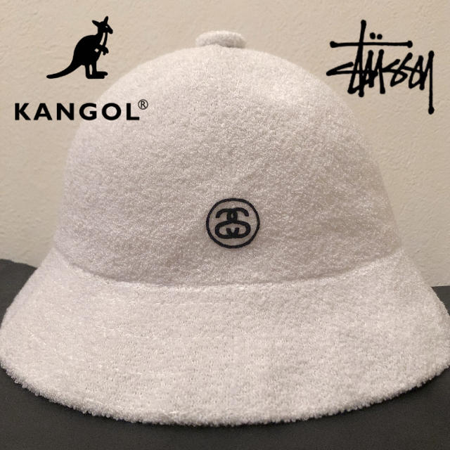 KANGOL × STUSSY ダブルネーム バケットハット バケハ ベルハット