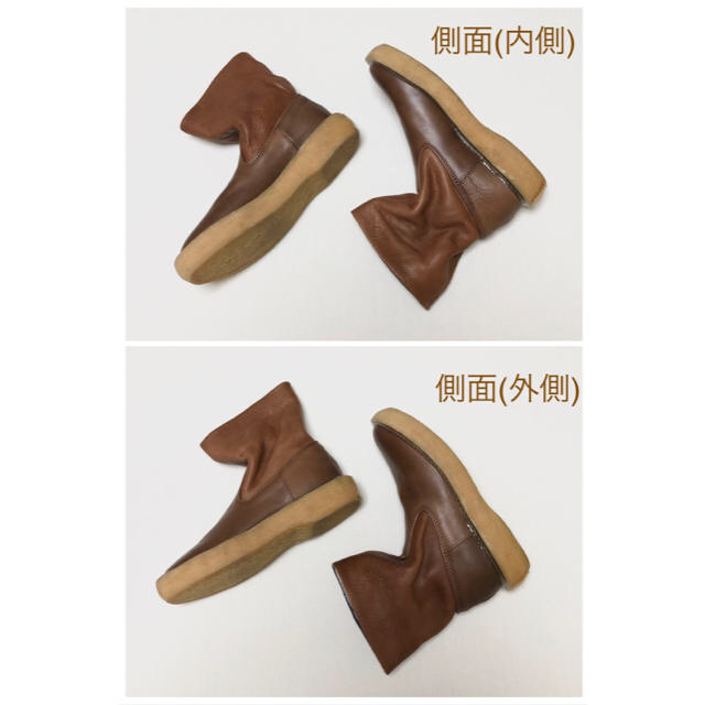 KAPITAL(キャピタル)のゆず姫様専用 KAPITAL キャピタル レザー リンクル ポパイ ブーツ レディースの靴/シューズ(ブーツ)の商品写真