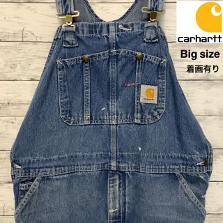 カーハート(carhartt)のcarhartt 90’s デニム　オーバーオール　ビッグ　メキシコ製　着画有り(サロペット/オーバーオール)