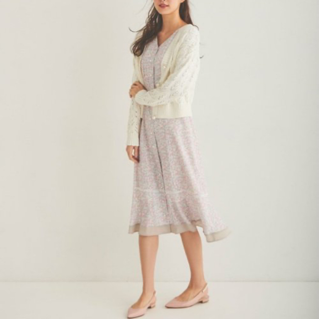 新品✨定価27500円 レッセパッセ ワンピース サイズ38 グレー大特価‼️