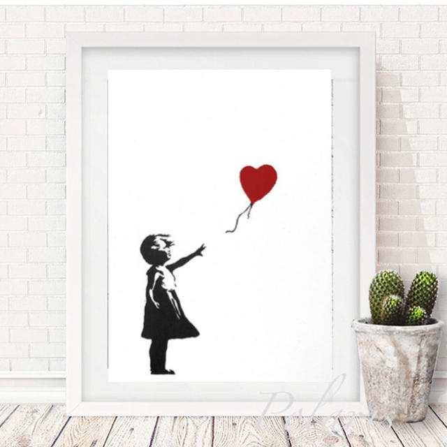 Banksy✩.*˚インテリアポスターA4 ハンドメイドのインテリア/家具(アート/写真)の商品写真