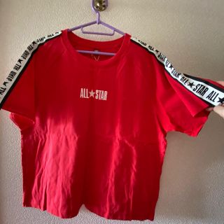 コンバース(CONVERSE)のコンバース Tシャツ 赤色 L(Tシャツ(半袖/袖なし))