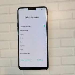 アンドロイド(ANDROID)のoppo R15PRO パープル SIMフリー(スマートフォン本体)