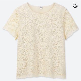 ユニクロ(UNIQLO)のUNIQLO レース　半袖(Tシャツ(半袖/袖なし))