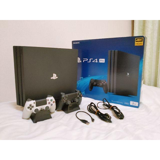 PlayStation4 Pro 2T ☆コントローラー2個付き☆美品 【一部予約販売