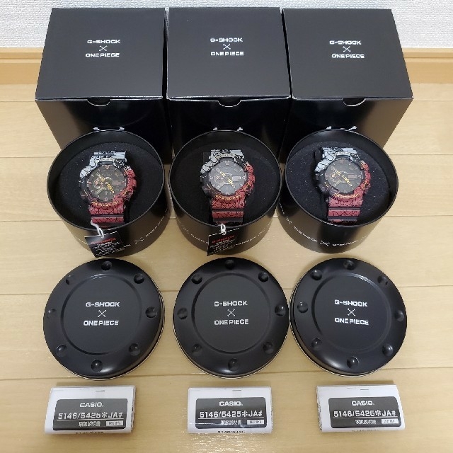 3個セット　G-SHOCK 　ONE PIECE コラボ モデル