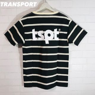 トランスポート(TRANSPORT)のトランスポート TRANSPORT Tシャツ ブラウン ボーダー tspt(Tシャツ/カットソー(半袖/袖なし))