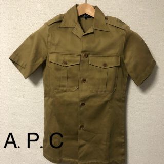 アーペーセー(A.P.C)のA.P.C アーペーセー　ミリタリーシャツ　半袖　コットン(シャツ)