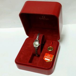 オメガ(OMEGA)のお買い得カットガラスオメガデビル手巻時計(腕時計)