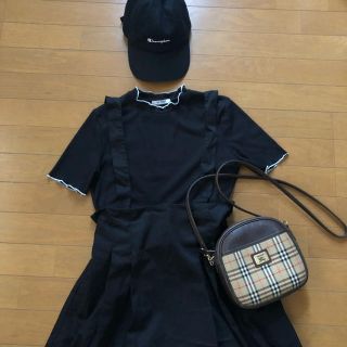 ザラ(ZARA)のZARA★トップス★Tシャツ★美品★リブ★ハイネック★ブラック(Tシャツ(半袖/袖なし))