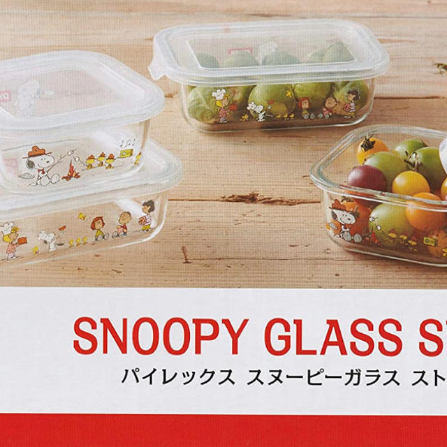 Pyrex(パイレックス)のパイレックス　スヌーピー  ガラス インテリア/住まい/日用品のキッチン/食器(容器)の商品写真