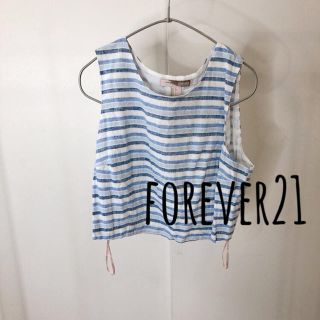 フォーエバートゥエンティーワン(FOREVER 21)のトップス⭐︎ボーダー⭐︎タンクトップ(タンクトップ)