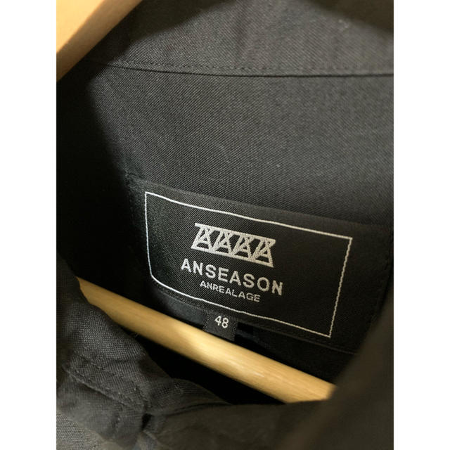 ANREARAGE anseasonパッチワークシャツ ブラック48