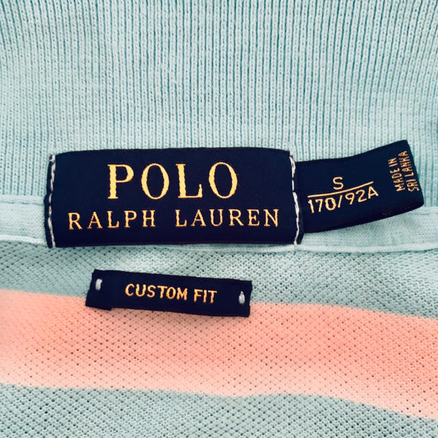 POLO RALPH LAUREN(ポロラルフローレン)の【美品】ポロ ラルフローレン ボーダー ポロシャツ メンズのトップス(ポロシャツ)の商品写真