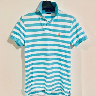 ポロラルフローレン(POLO RALPH LAUREN)の【美品】ポロ ラルフローレン ボーダー ポロシャツ(ポロシャツ)