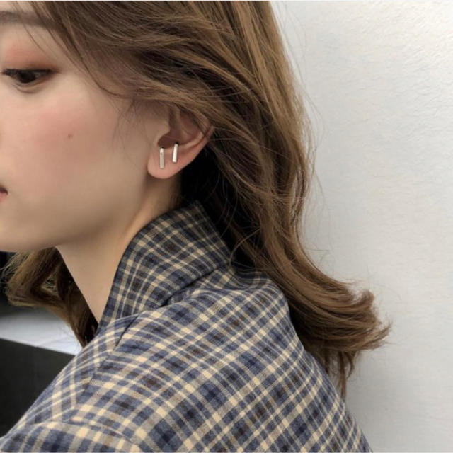 SLV925  2way straight pierce レディースのアクセサリー(ピアス)の商品写真