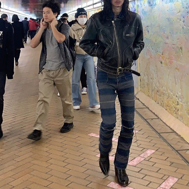 ヒステリックグラマー パッチワークデニム