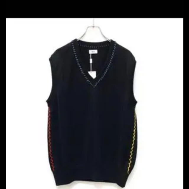 ALLEGE(アレッジ)のALLEGE Hand stich knit vest ニットベスト メンズのトップス(ベスト)の商品写真