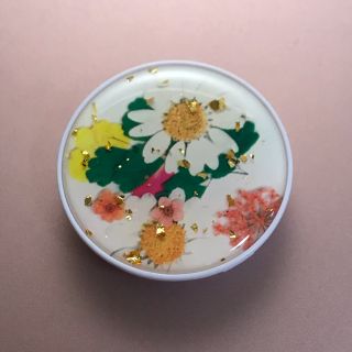 POPSOCKETS・ポップソケット・スマホグリップ（菊×金箔）(iPhoneケース)