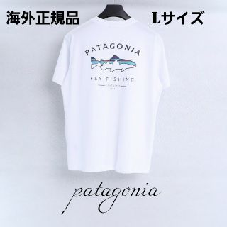 パタゴニア(patagonia)の夏物10%offセール　patagonia　半袖Tシャツ　ホワイト　Lサイズ(Tシャツ/カットソー(半袖/袖なし))