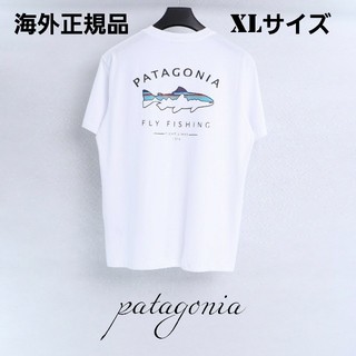 パタゴニア(patagonia)の夏物10%offセール　patagonia　半袖Tシャツ　ホワイト　XLサイズ(Tシャツ/カットソー(半袖/袖なし))