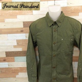 ジャーナルスタンダード(JOURNAL STANDARD)の【JOURNAL STANDARD】 美品 ジャーナルスタンダード グリーン長袖(シャツ)