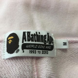 A BATHING APE - APE ピンク カモ シャーク スウェット パンツ