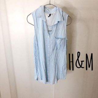 エイチアンドエム(H&M)のストライプ タンクトップブラウス⭐︎H&M⭐︎最終値下げ(タンクトップ)