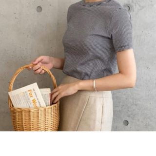 プチバトー(PETIT BATEAU)のプチバトー  定番　Tシャツ　14ans 白黒ボーダー(Tシャツ(半袖/袖なし))