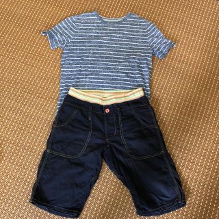 エドウィン(EDWIN)の《専用》EDWINハーフパンツとOLDNAVYシャツ　２枚セット150サイズ(パンツ/スパッツ)