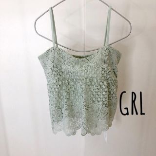 グレイル(GRL)の刺繍⭐︎キャミソール⭐︎新品⭐︎最終値下げ‼️(キャミソール)