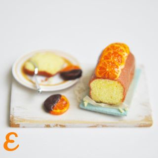 Eオレンジパウンドケーキのセット(ミニチュア)