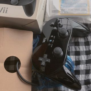 ウィー(Wii)のwii クラシックコントローラーpro 黒(その他)