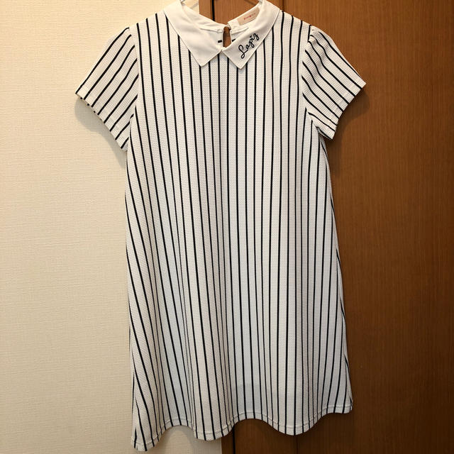 ベルメゾン(ベルメゾン)のkids ストライプ　ワンピース👗 キッズ/ベビー/マタニティのキッズ服女の子用(90cm~)(ワンピース)の商品写真