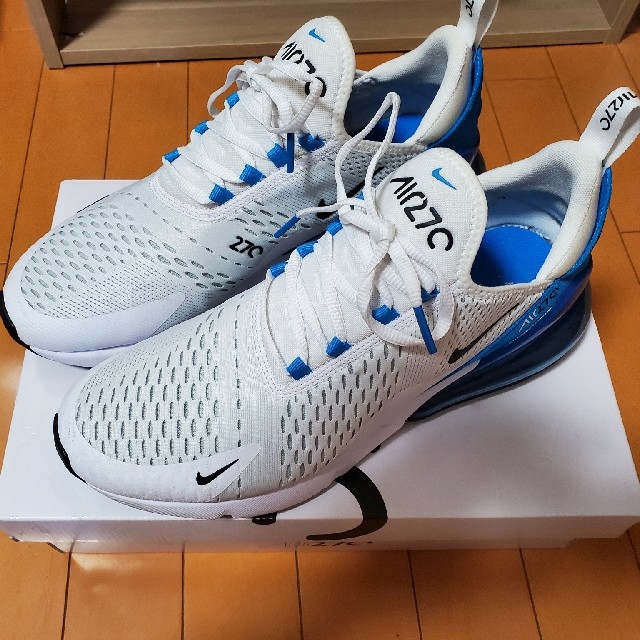 NIKE Air Max 270 28cm White Blue靴/シューズ