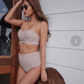 アリシアスタン(ALEXIA STAM)のtrunc88 水着 新品 pleating cup swim wear(水着)