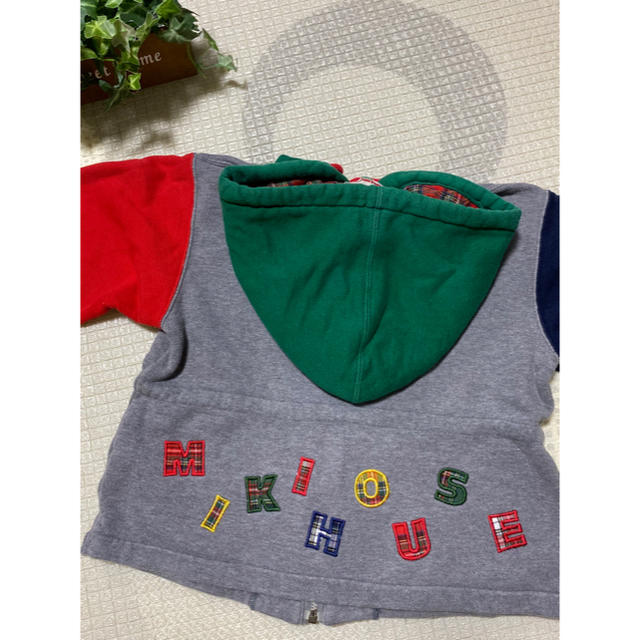 mikihouse(ミキハウス)のミキハウス★レトロパーカー★100★美品 キッズ/ベビー/マタニティのキッズ服男の子用(90cm~)(ジャケット/上着)の商品写真