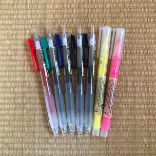 ムジルシリョウヒン(MUJI (無印良品))の無印良品　カラーペン　7本セット(ペン/マーカー)