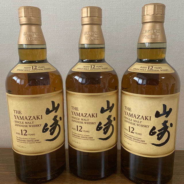 食品/飲料/酒サントリーウィスキー山崎12年 3本セット