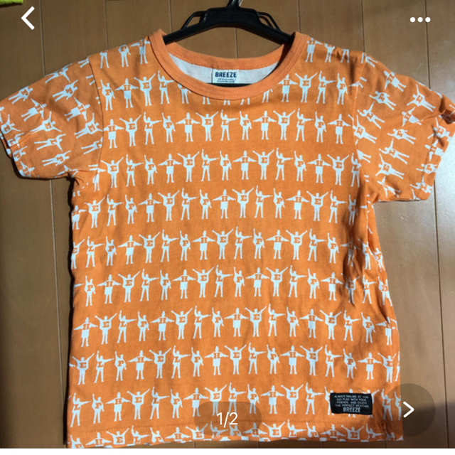 GLOBAL WORK(グローバルワーク)のボーダー&オレンジTセット キッズ/ベビー/マタニティのキッズ服男の子用(90cm~)(Tシャツ/カットソー)の商品写真