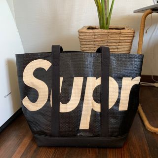 シュプリーム(Supreme)の Supreme Raffia Tote Black シュプリーム トート (トートバッグ)