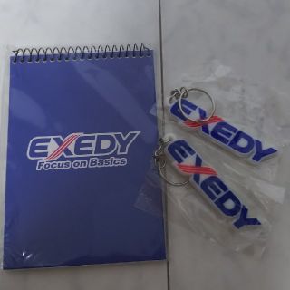 【新品未使用】EXEDY メモ帳  キーホルダーセット(車外アクセサリ)