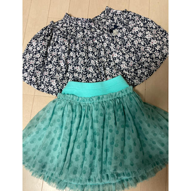 KP(ニットプランナー)のKP スカート 110 BEBE キュロット 120 セット キッズ/ベビー/マタニティのキッズ服女の子用(90cm~)(スカート)の商品写真