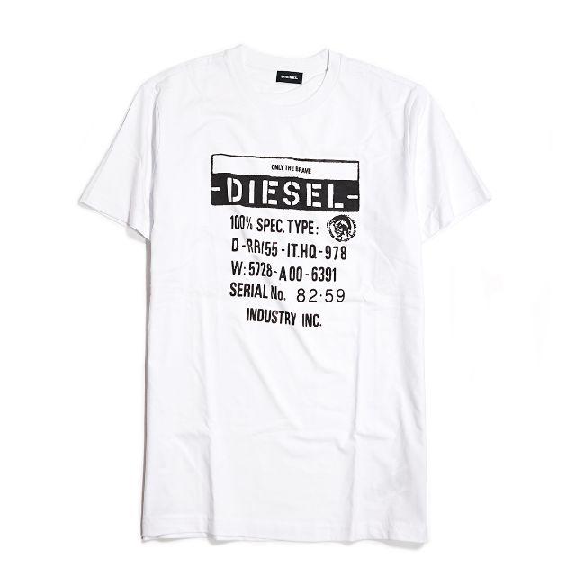 DIESEL(ディーゼル)のディーゼル ★ XL スリムフィット グラフィック ロゴ タイト Tシャツ メンズのトップス(Tシャツ/カットソー(半袖/袖なし))の商品写真