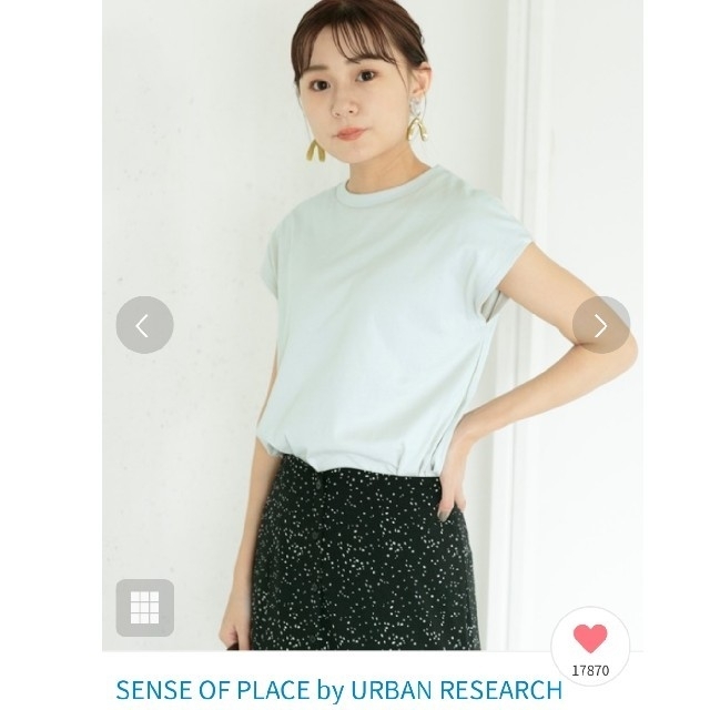 SENSE OF PLACE by URBAN RESEARCH(センスオブプレイスバイアーバンリサーチ)のオーガニックコットンTシャツ レディースのトップス(Tシャツ(半袖/袖なし))の商品写真