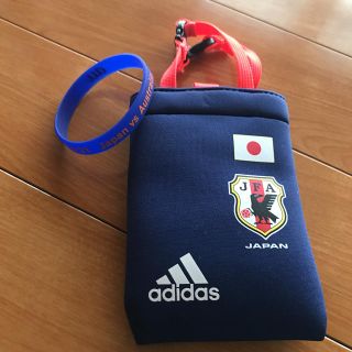 アディダス(adidas)のサッカー日本代表ポーチ&リストバンド(その他)